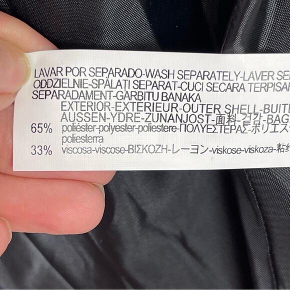 Zara Office Siren Fitted Single Breasted Check Plaid Blazer Size 4 Career Gray - Picture 15 of 16